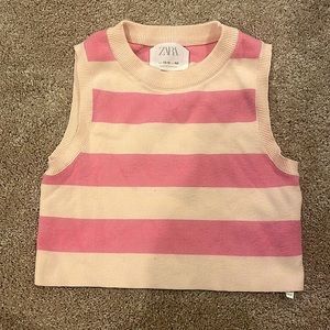 COPY - high neck striped zara tank top